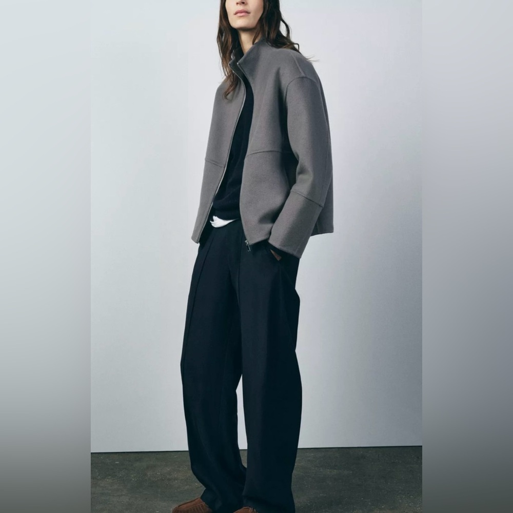 ZARA WOOL BLEND JACKET
ZW COLLECTION
Color: GRAY MARL * Size: L - Picture 4 of 11